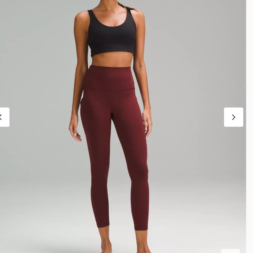 Lululemon Align High-Rise Pant 25" Red Merlot Size 6